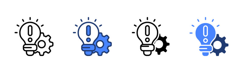 Disruptive Innovation icon sheet multiple style collection