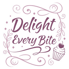 Obraz premium happy birthday card with cupcake Chocolate vector T-shirt design 