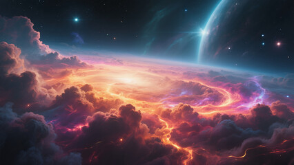 Obraz premium Abstract Space Background