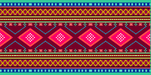 vector illustration - unique background and texture with ethnic ornaments typical of Indonesian batik motifs