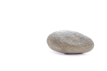 Smooth gray pebble stone with natural texture for nature photography and minimalist design projects.