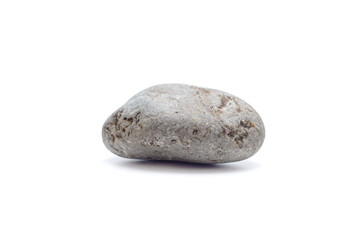 Smooth gray pebble stone with natural texture for nature photography and minimalist design projects.