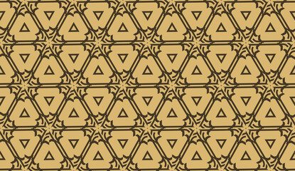 Elegant background with polygonal line. Triangular style. Vector illustration. Brown. Modern design for you business, project. Seamless