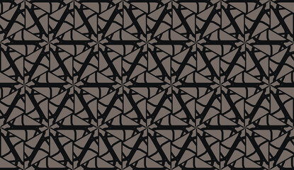 Vector pattern with abstract line in triangles style. Hipster background. For your idea, presentation, smart design. Brown chocolate color. Seamless