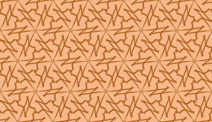 Vector illustration with curved line. Modern pattern in triangles style. For modern interior design, fashion print.