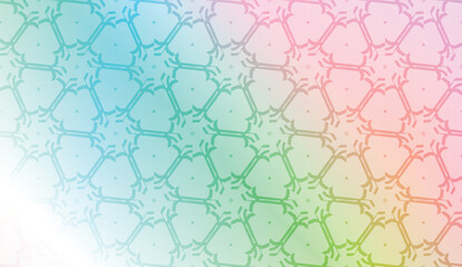 Vector geometric pattern. Triangles curved line. For wallpaper, presentation background, interior design, fashion print. Gradient color