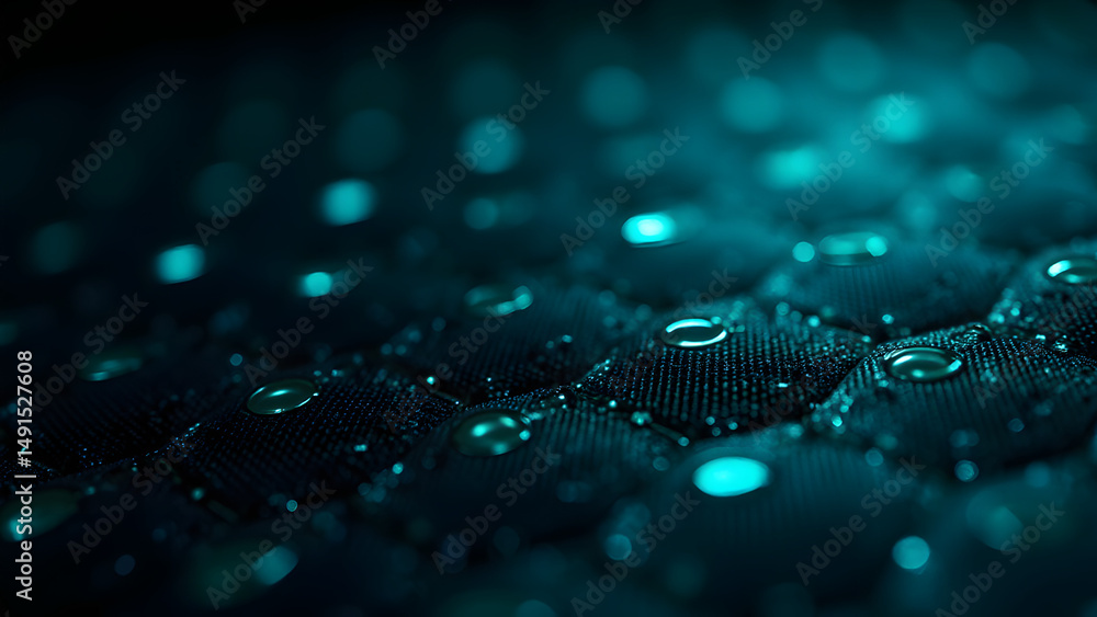 Poster interlocking trapezoid circuit mesh, glowing connections, flexible electronics, futuristic scalable 