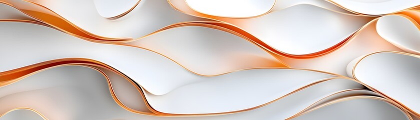 Fototapeta premium Abstract design with flowing, curved forms.