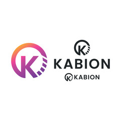 Initial k Logo Png, Vector Illustration Gradient