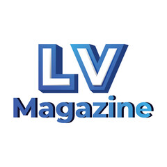 Vectors Gradient initials LV effect logo