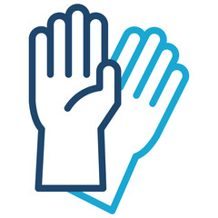 Obraz premium Medical Gloves Icon