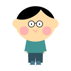 シンプルで可愛いお父さんのイラスト