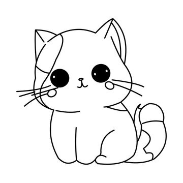 Cat cartoon vector