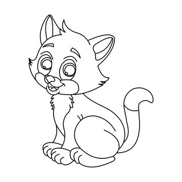 Cat cartoon vector
