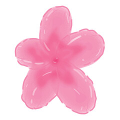 pink flower watercolor PNG illustration