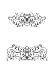 set of decorative elements