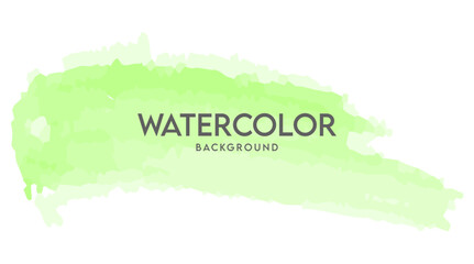 Elegant Green Watercolor Brushstroke Vector – Artistic & Modern Design