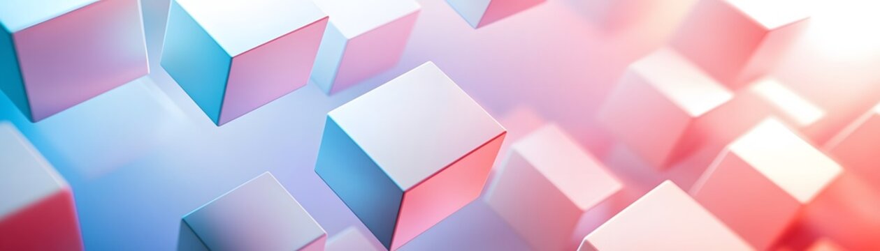 Abstract geometric pattern of overlapping cubes