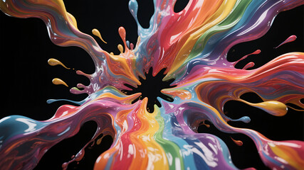 Obraz premium Colorful Splash Background