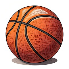 Obraz premium the basketball vector