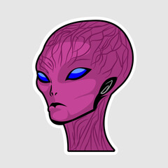Alien, monster or weird creature vector