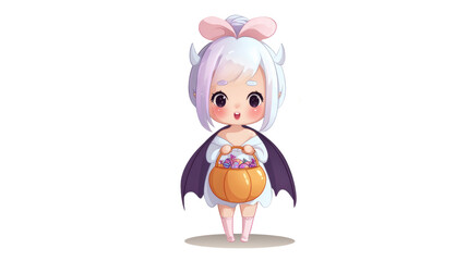 Fototapeta premium Cute animated character in costume.