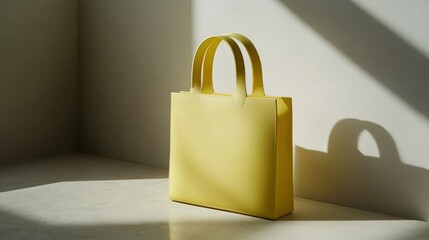 Bright Yellow Tote Bag