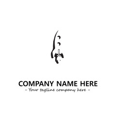 Rocket silhouette logo company design vector illustration