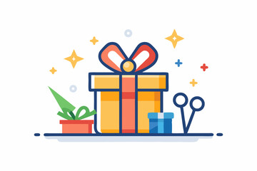 gift wrap box ribbon icon