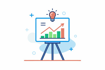 graph board tripod stand icon