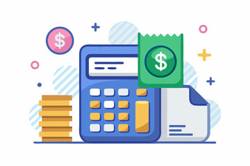 rotary calculator vintage button icon