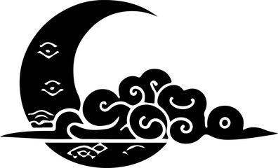 Fototapeta premium sketch illustration icon logo symbol element decoration classic vintage ethnic traditional japan china