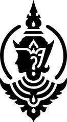 Obraz premium sketch illustration icon logo symbol mythological creature god goddess belief ethnic traditional
