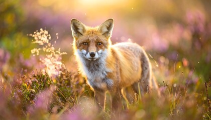 Majestic Red Fox in Golden Hour