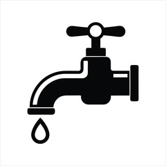 faucet with a drop of water