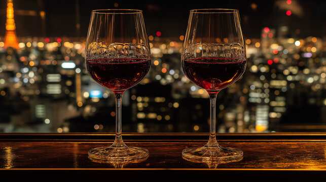 夜景の見えるバー