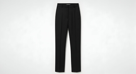 Black Dress Pants Isolated on White Background Apparel Fashion