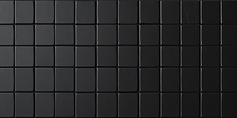 High-resolution seamless texture of black square ceramic tiles , flooring, clean
