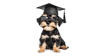 卒業犬の知的なまなざし