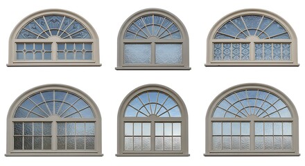 Obraz premium Collection of arched windows