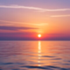 Fototapeta premium Sunrise Serene: Ocean's Embrace