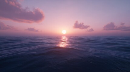 Obraz premium Sunset over calm ocean