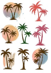 Tropical Silhouette Collection AI Generated