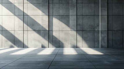 Obraz premium Empty room with sunlight