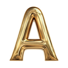 A golden letter on black background isolated on transparent background.png white background