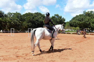 woman riding a horse, show jumping, equestrian show jumping, equestrian competition, rider show...