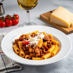 Malloreddus pasta in Sardinian style piglet ragout with vernaccia wine, fresh tomatoes and aged...