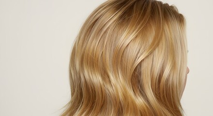 Naklejka premium Blonde Hair Close Up