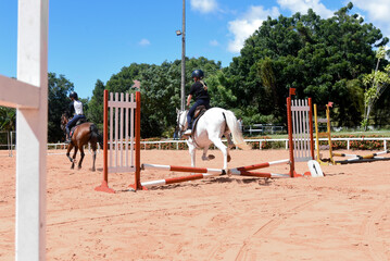 woman riding a horse, show jumping, equestrian show jumping, equestrian competition, rider show...