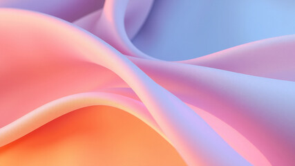 Obraz premium Colorful Flowing Fabric with Soft Gradients